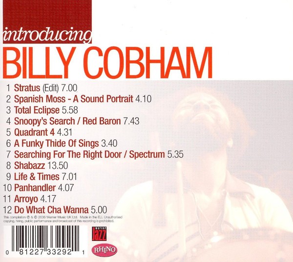 BILLY COBHAM - INTRODUCING BILLY COBHAM - Imagen 2
