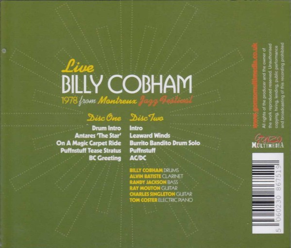 BILLY COBHAM - LIVE 1978 FROM MONTREUX - Imagen 2