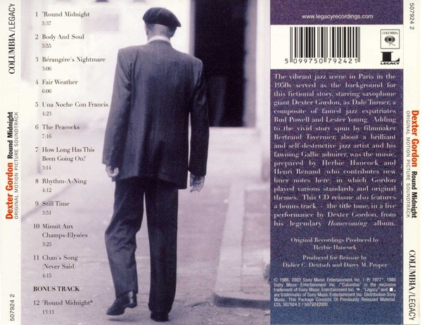 DEXTER GORDON - ROUND MIDNIGHT -SOUNDTRACK - Imagen 2