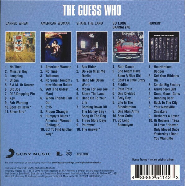THE GUESS WHO - ORIGINAL ALBUM CLASSICS - Imagen 2