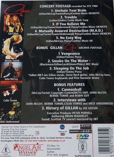 GILLAN - LIVE EDINBURH 1980 - Imagen 2