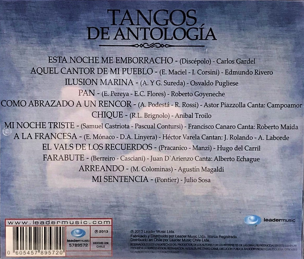 TANGOS DE ANTOLOGIA - VARIOS ARTISTAS - Imagen 2