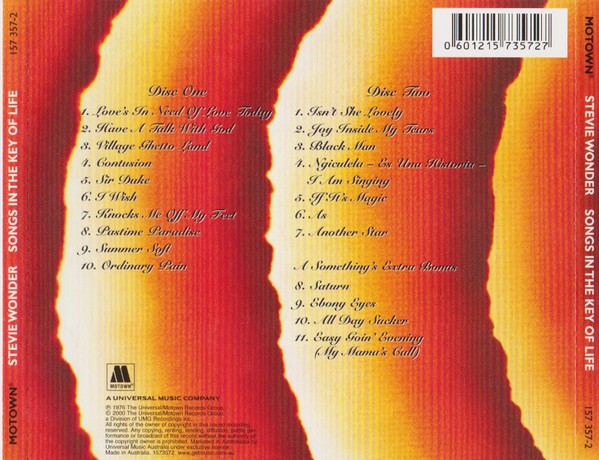 STEVIE WONDER - SONGS IN THE KEY OF LIFE - Imagen 4