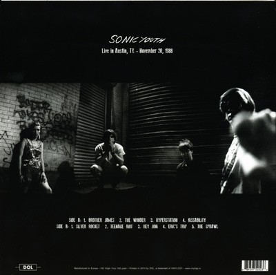 SONIC YOUTH - LIVE IN AUSTIN 1988 - Imagen 2
