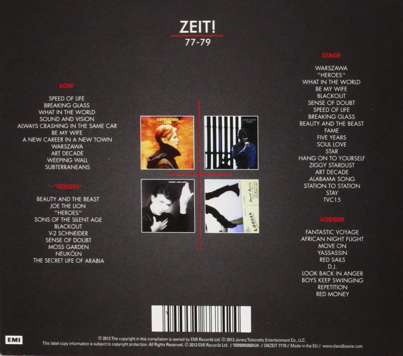 DAVID BOWIE - ZEIT ! 77-79 - Imagen 2