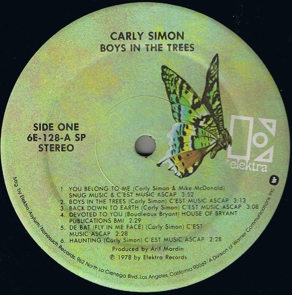 CARLY SIMON - BOYS IN THE TREES - Imagen 2