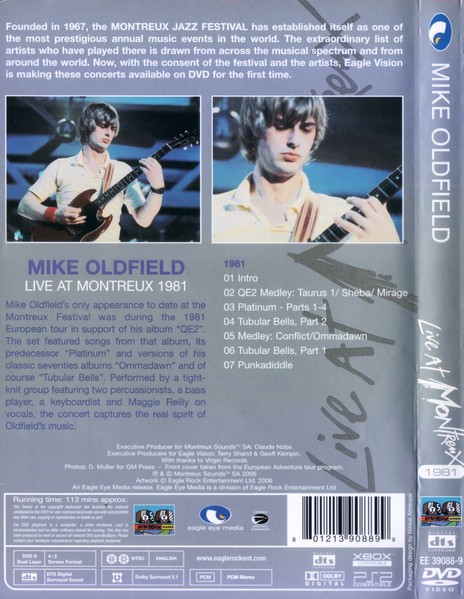 MIKE OLDFIELD - LIVE AT MONTREUX 1981 - Imagen 2
