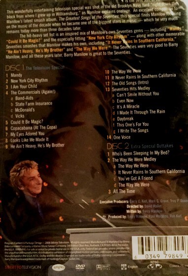 BARRY MANILOW - SONGS FROM THE SEVENTIES - Imagen 2