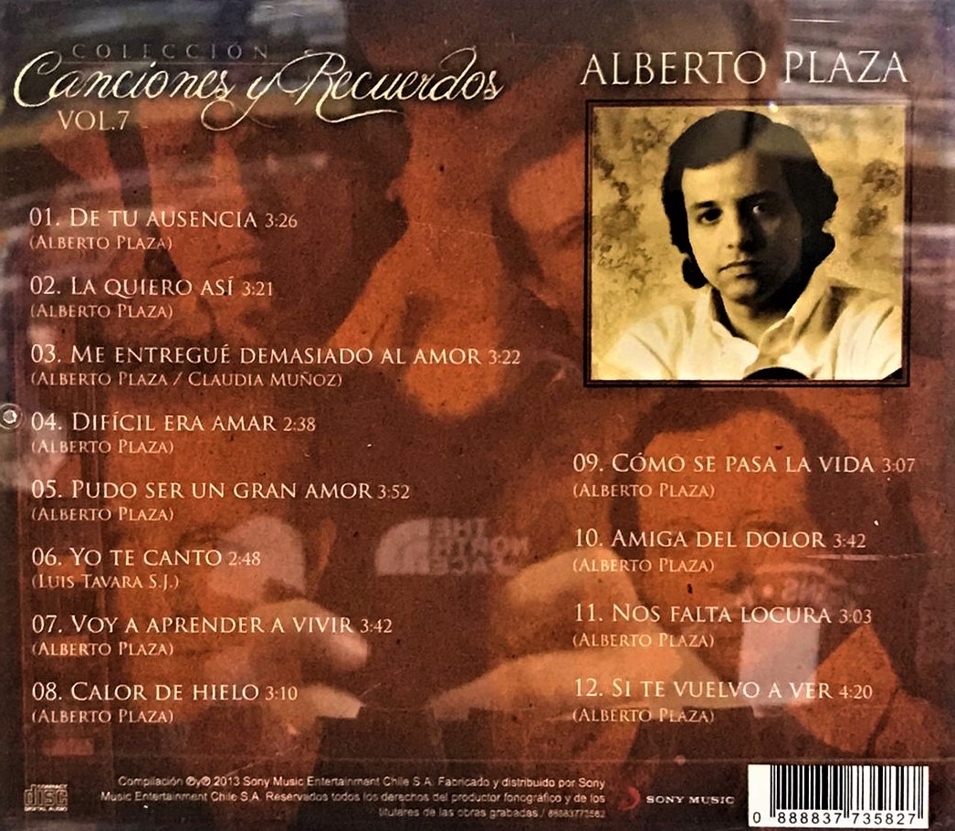 ALBERTO PLAZA - CANCIONES Y RECUERDOS VOL 7 - Imagen 2