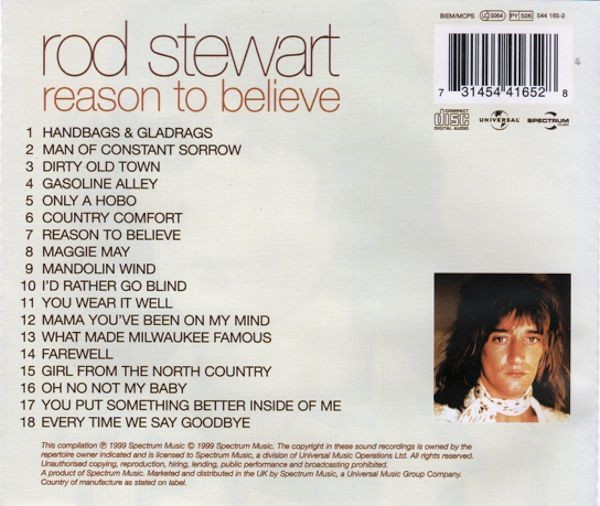 ROD STEWART - REASON TO BELIEVE - Imagen 2