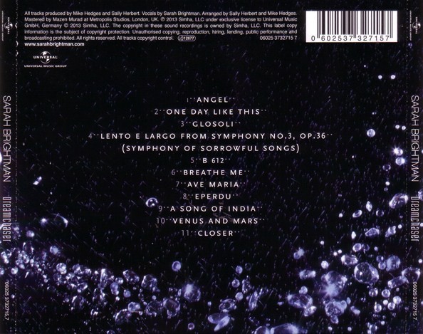 SARAH BRIGHTMAN - DREAMCHASER - Imagen 2