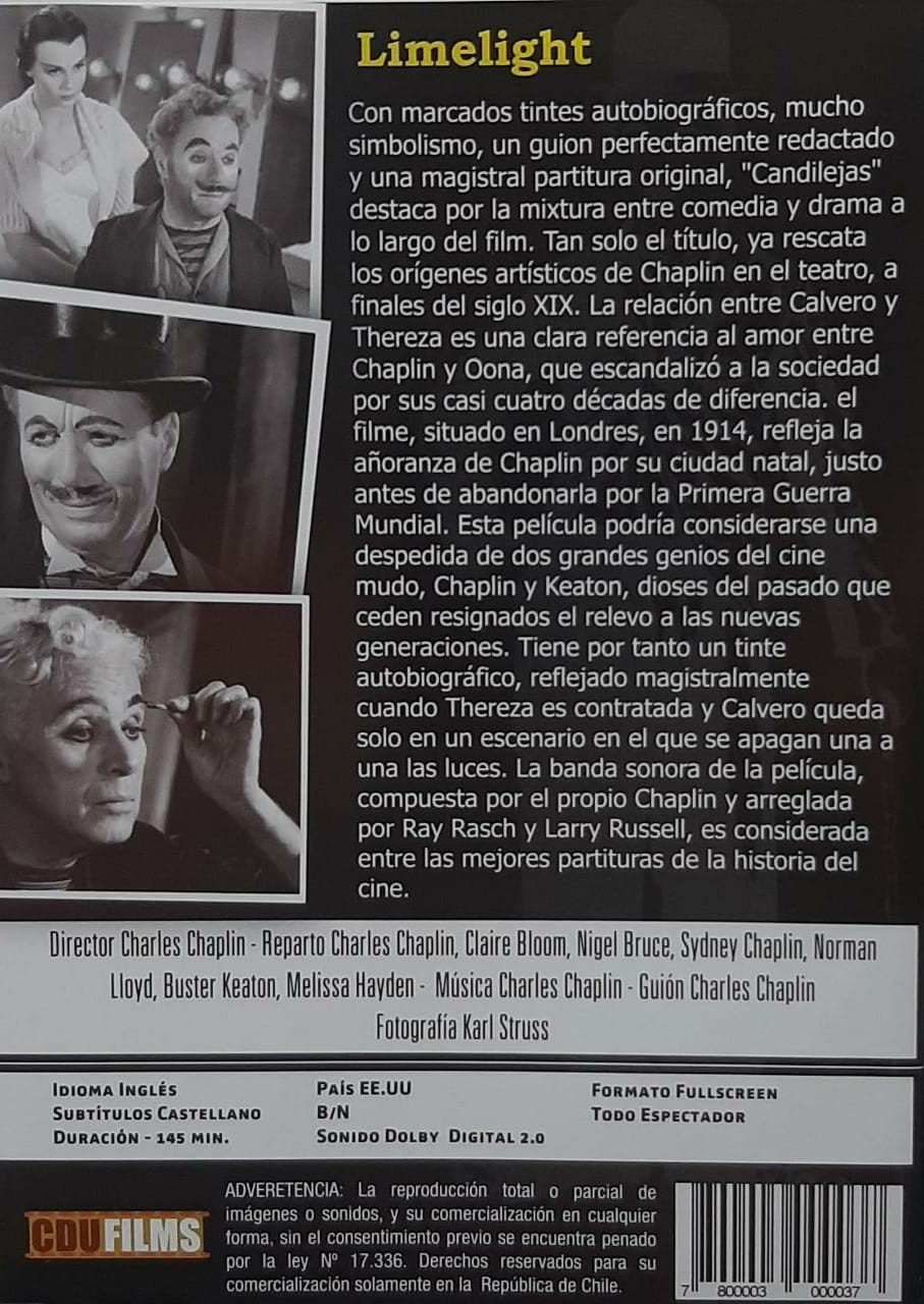 CHAPLIN - CANDILEJAS - LIMELIGHT - Imagen 2