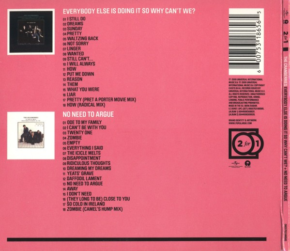 THE CRANBERRIES - EVERYBODY ELSE IS DOING IT SO WHY CANT WE ? / NO NEED TO ARGUE - Imagen 2