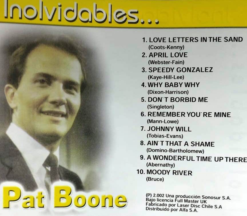 PAT BOONE - INOLVIDABLES - Imagen 2