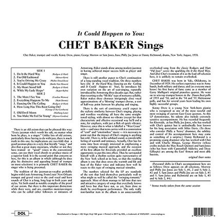 CHET BAKER - IT COULD HAPPEN TO YOU - CHET BAKER SINGS - Imagen 2
