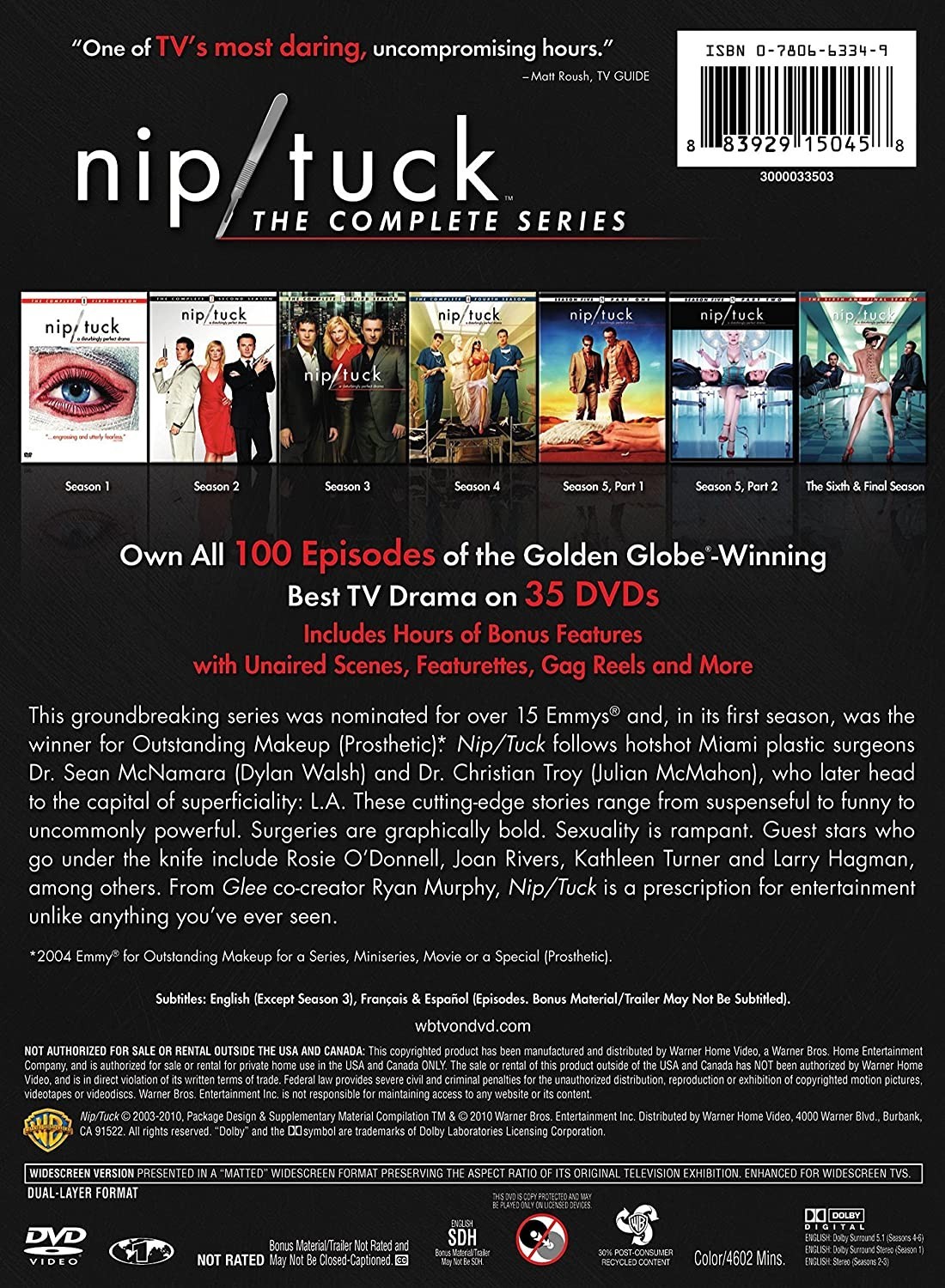 NIP TUCK - THE COMPLETE SERIES - Imagen 2