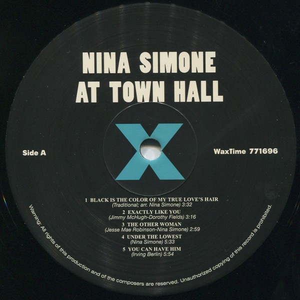 NINA SIMONE - NINA SIMONE AT TOWN HALL - Imagen 3