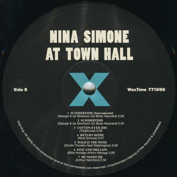 NINA SIMONE - NINA SIMONE AT TOWN HALL - Imagen 4