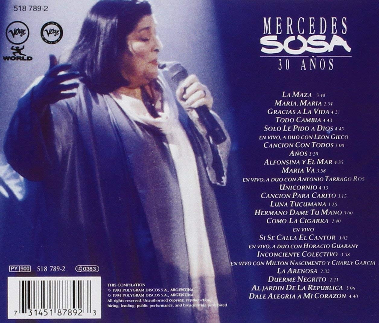 MERCEDES SOSA - 30 AÑOS - Imagen 2
