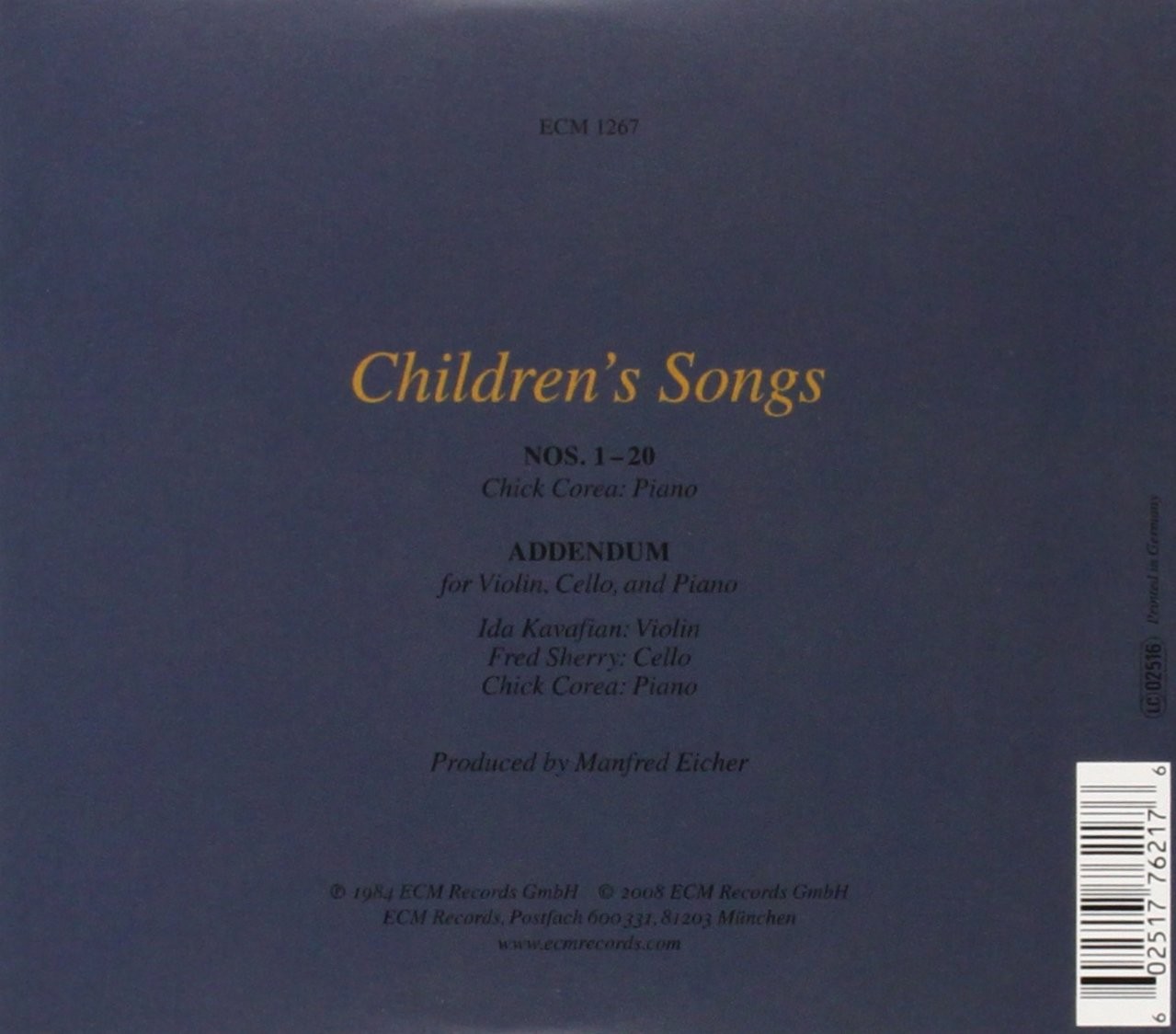 CHICK COREA - CHILDRENS SONGS - Imagen 2
