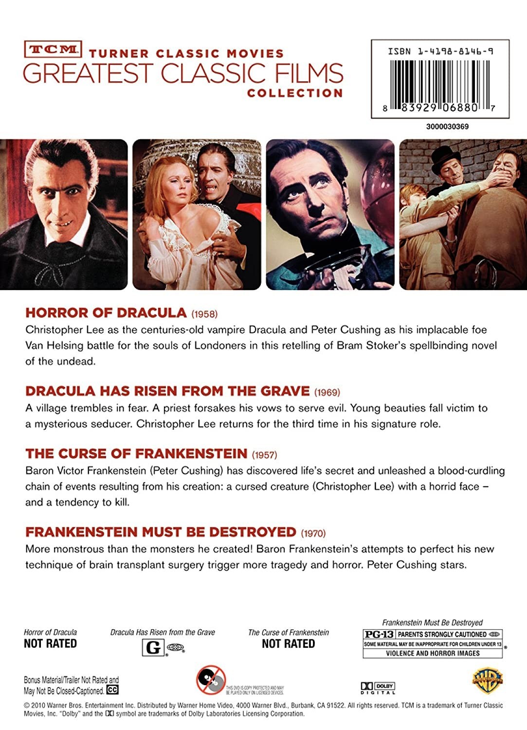 DRACULA HAS RISEN FROM THE GRAVE / FRANKESTEIN MUST BE DESTROYED / HORROR OF DRACULA / THE CURSE OF FRANKENSTEIN - Imagen 2