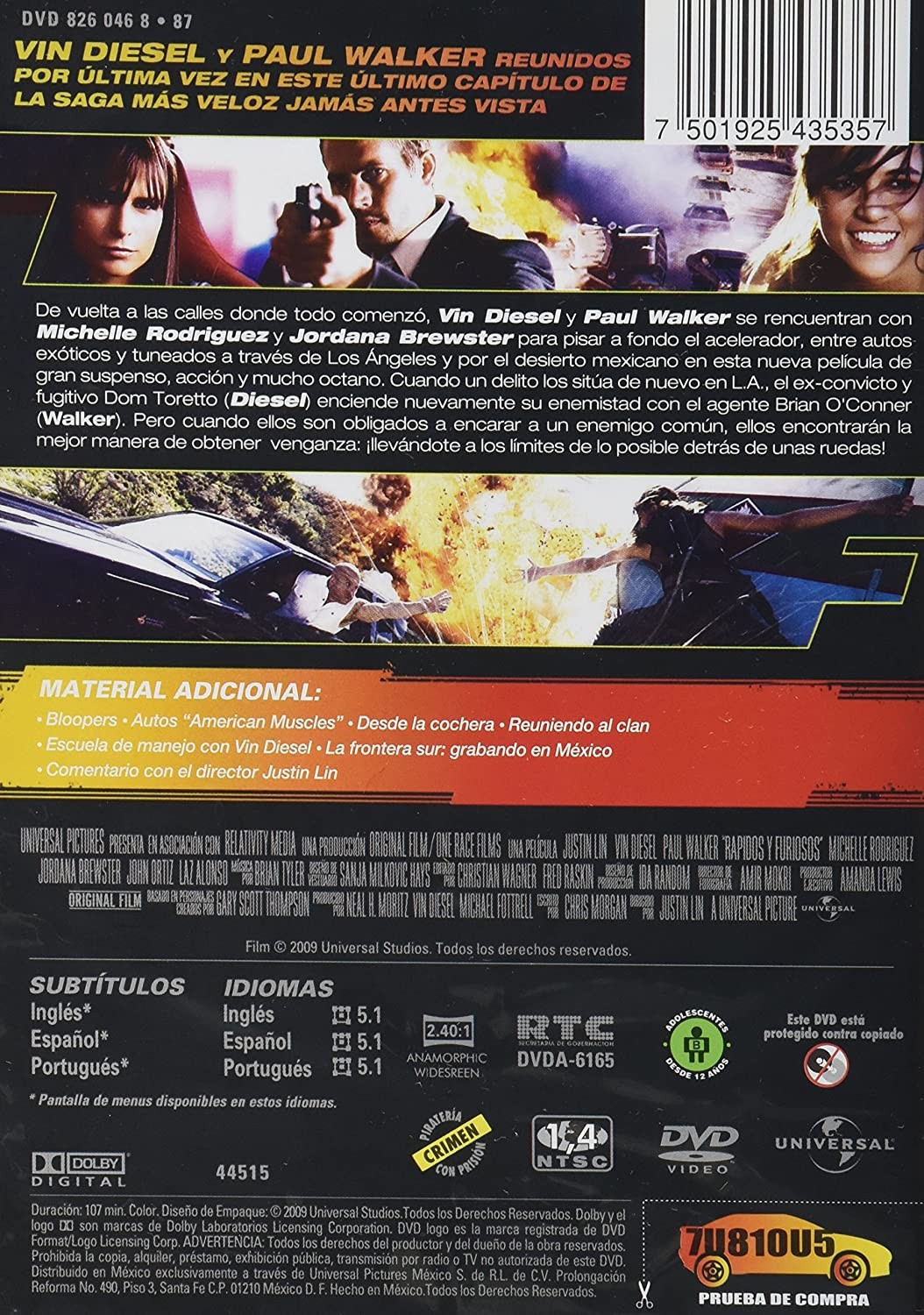 RAPIDOS Y FURIOSOS 1 - Imagen 2