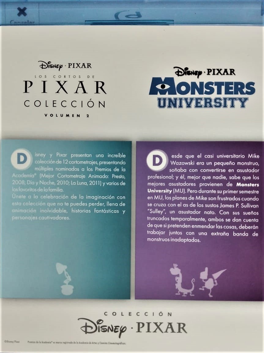 COLECCION DISNEY PIXAR - PIXAR VOL 2 / MONSTERS UNIVERSITY - Imagen 2