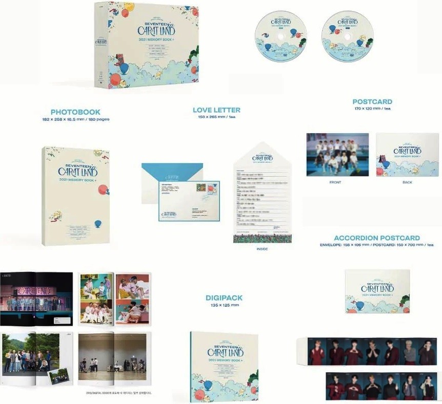 SEVENTEEN - SEVENTEEN IN CART LAND - 2021 MEMORY BOOK + DVD - Imagen 2