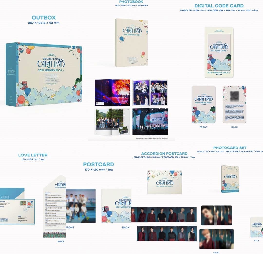SEVENTEEN - SEVENTEEN IN CART LAND - 2021 MEMORY BOOK + DVD - Imagen 3