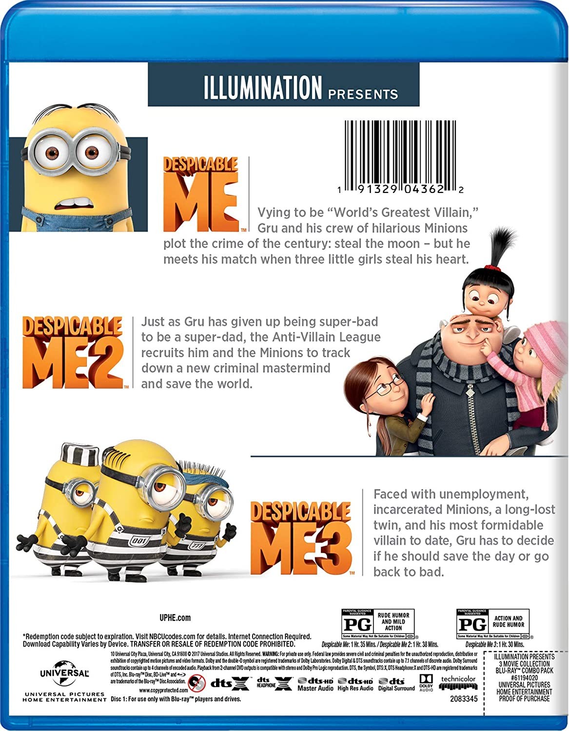 DESPICABLE ME - 3 FILMS COLLECTION - Imagen 2