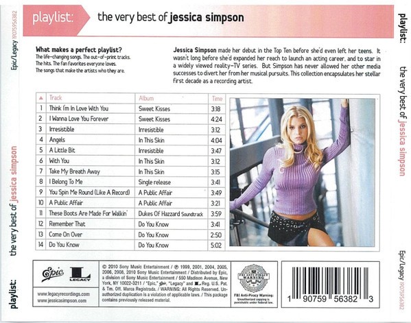 JESSICA SIMPSON - PLAYLIST - THE VERY BEST OF JESSICA SMPSON - Imagen 2