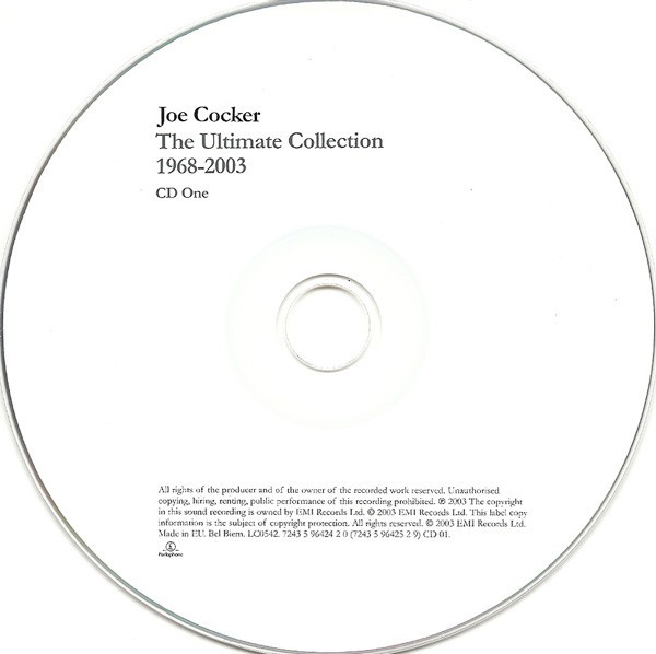 JOE COCKER THE ULTIMATE COLLECTION 1968 2003 America Dvd