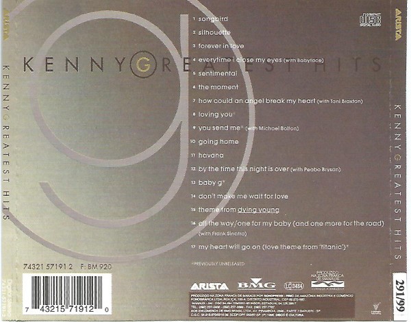 KENNY G - GREATEST HITS - Imagen 3