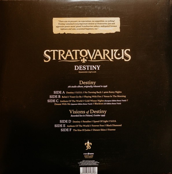 STRATOVARIUS - DESTINY - Imagen 2