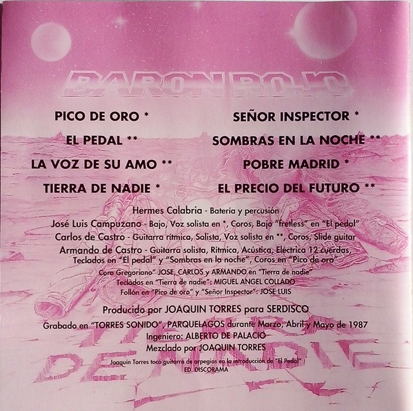 BARON ROJO - TIERRA DE NADIE - Imagen 2