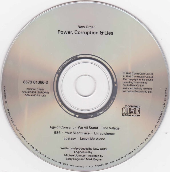 NEW ORDER - POWER CORRUPTION & LIES - Imagen 4