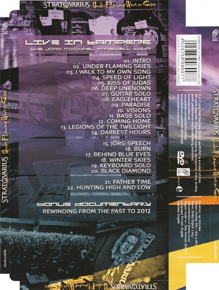 STRATOVARIUS - UNDER FLAMING WINTER SKIES - LIVE IN TAMPERE - THE JORG MICHAEL FAREWELL TOUR - Imagen 3
