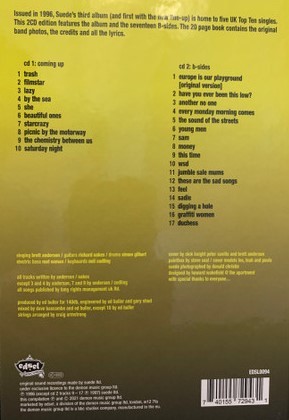SUEDE - COMING UP - 25TH ANNIVERSARY EDITION - Imagen 2