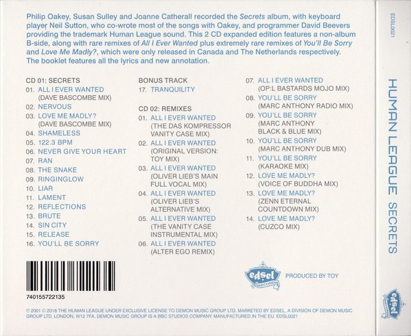 HUMAN LEAGUE - SECRETS - Imagen 2