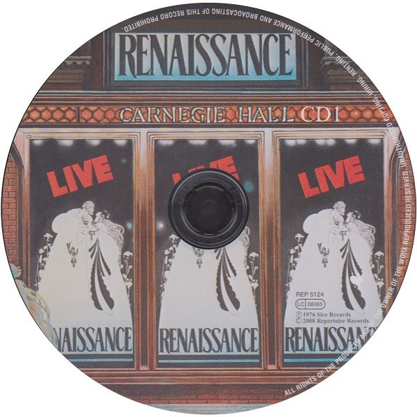 RENAISSANCE - LIVE AT THE CARNEGIE HALL - Imagen 3