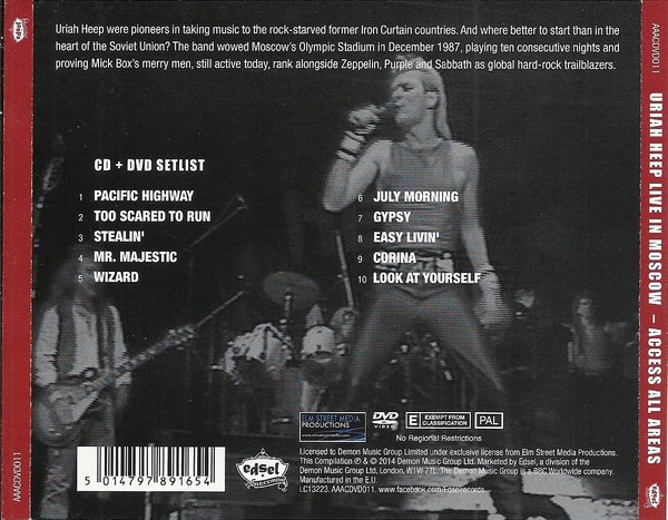 URIAH HEEP - LIVE IN MOSCOW / ACCESS ALL AREAS - Imagen 2