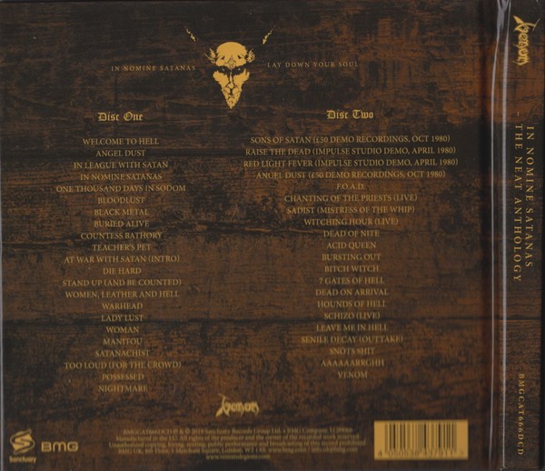 VENOM - IN NOMINE SATANAS - THE NEAT ANTOLOGY - 40 YEARS IN SODOM - Imagen 2