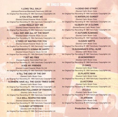 THE KINKS - THE SINGLES COLLECTION - Imagen 2