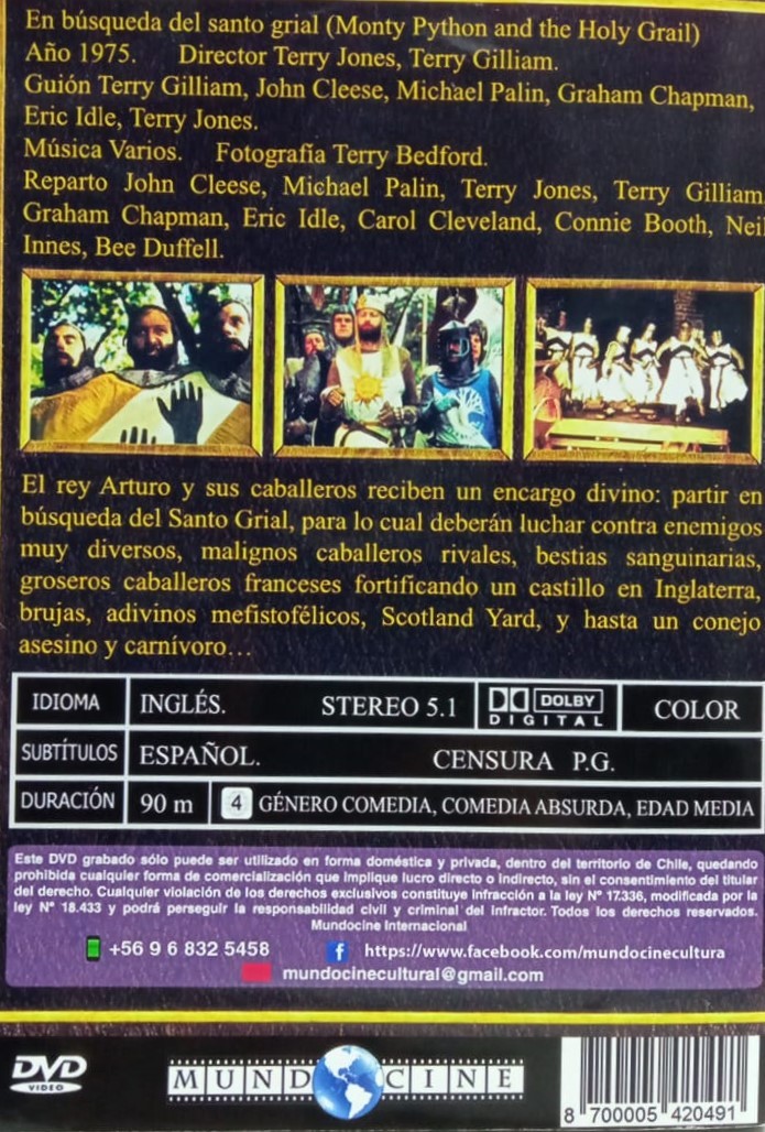 MONTTY PYTHON BUSQUEDA SANTO GRIAL - Imagen 2