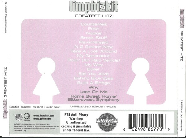 LIMPBIZKIT - GREATEST HITZ - Imagen 2