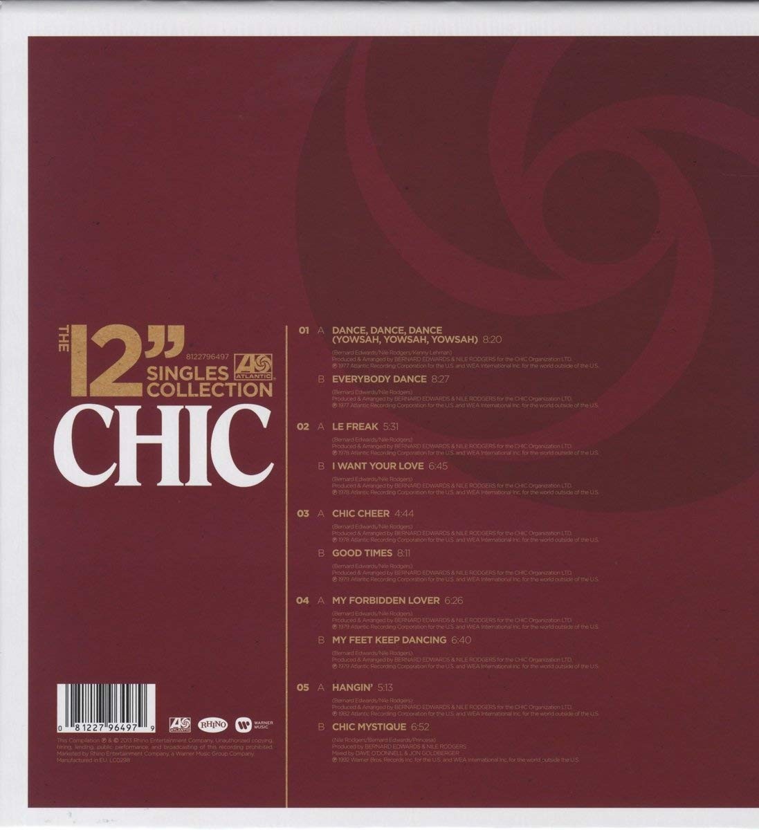 CHIC 12" SINGLES COLLECTION