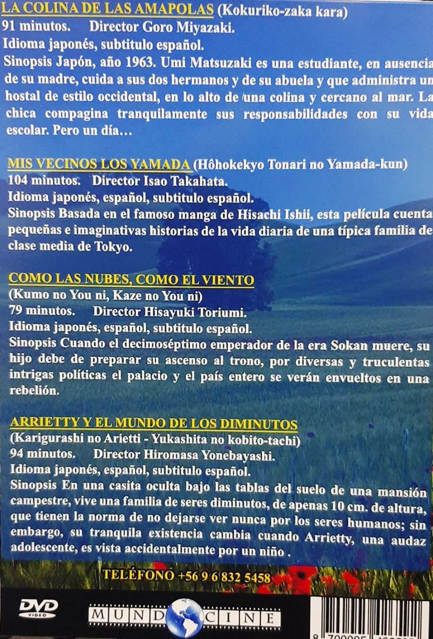 LA COLINA DE LAS AMAPOLAS / MIS VECINOS LOS YAMADA / COMO LAS NUBES COMO EL VIENTO / ARRIETTY - Imagen 2