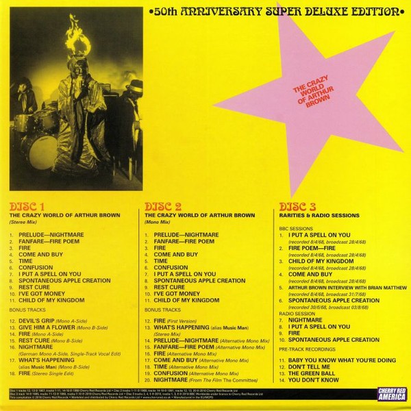 THE CRAZY WORLD OF ARTHUR BROWN - THE CRAZY WORLD OF ARTHUR BROWN - 50th ANNVERSARY SUPER DELUXE EDITION - Imagen 2