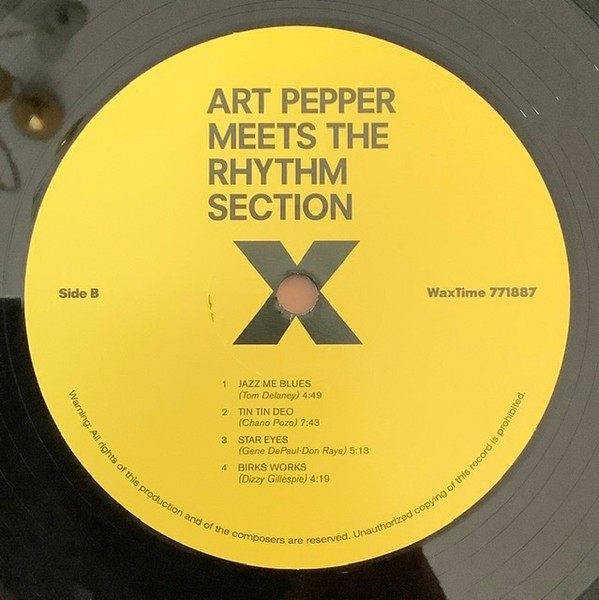 ART PEPPER - ART PEPPER MEETS THE RHYTHM SECTION - Imagen 3