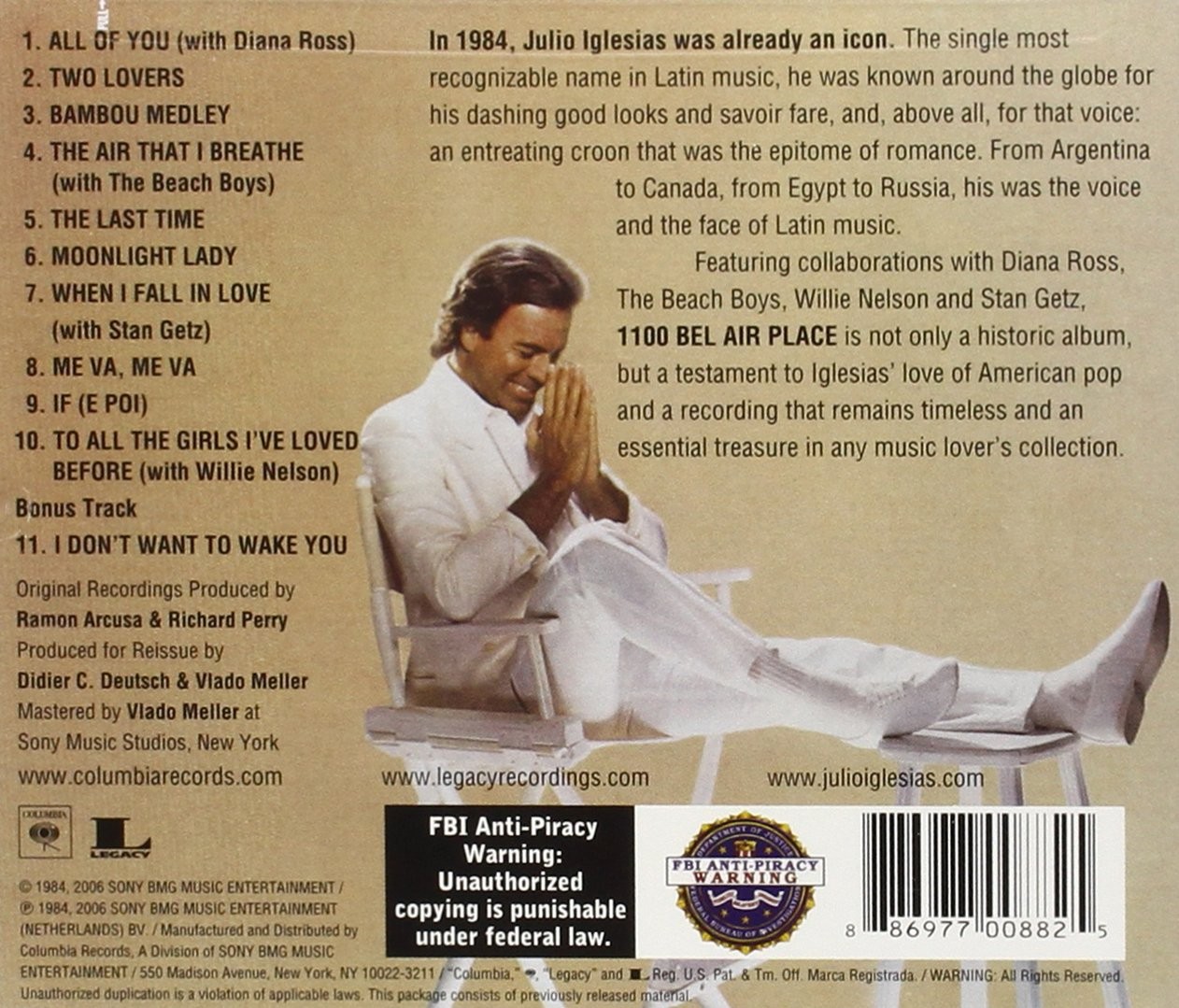 JULIO IGLESIAS - 1100 BEL AIR PLACE - Imagen 2